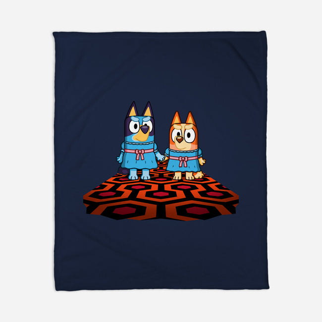 Doggy Twins-None-Fleece-Blanket-Raffiti