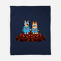 Doggy Twins-None-Fleece-Blanket-Raffiti