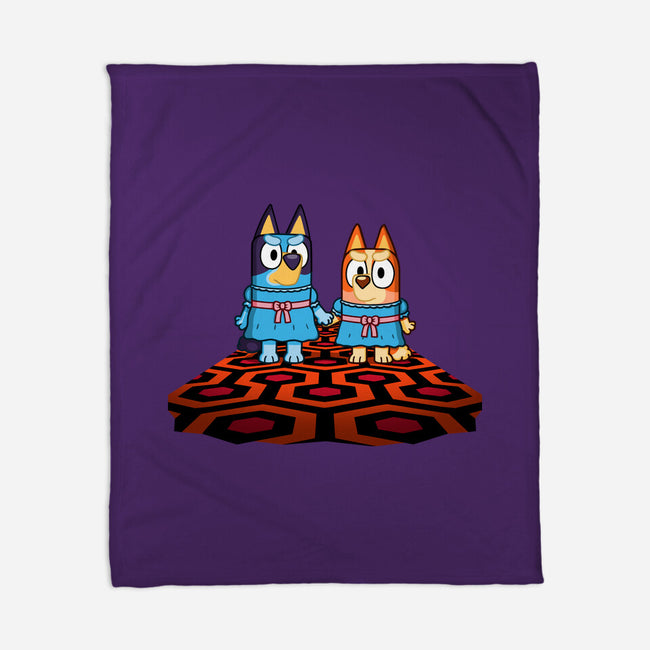 Doggy Twins-None-Fleece-Blanket-Raffiti