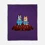 Doggy Twins-None-Fleece-Blanket-Raffiti