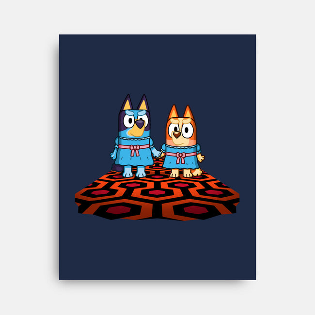 Doggy Twins-None-Stretched-Canvas-Raffiti