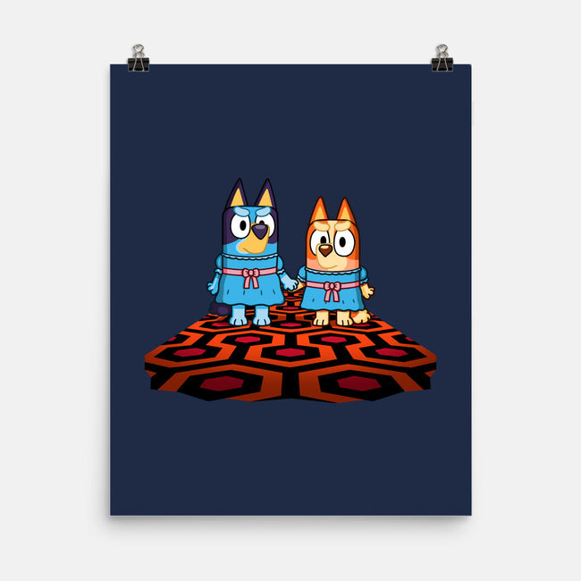 Doggy Twins-None-Matte-Poster-Raffiti