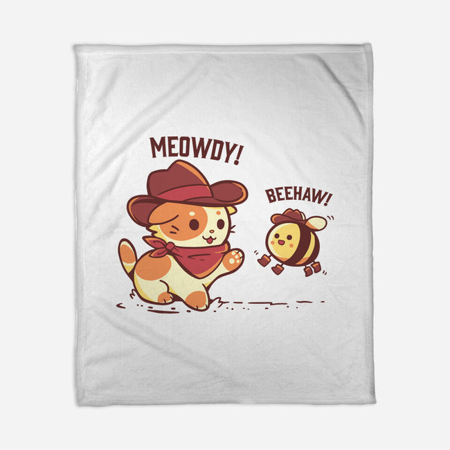 Meowdy And Beehaw-None-Fleece-Blanket-TechraNova