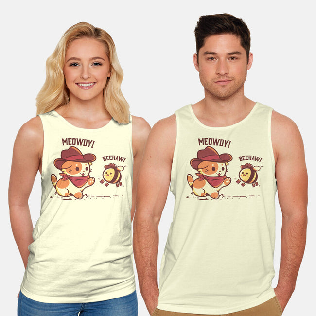 Meowdy And Beehaw-Unisex-Basic-Tank-TechraNova