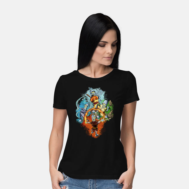 Elemental Bender-Womens-Basic-Tee-nickzzarto