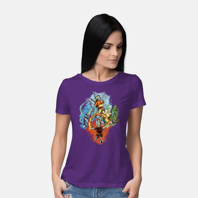 Elemental Bender-Womens-Basic-Tee-nickzzarto