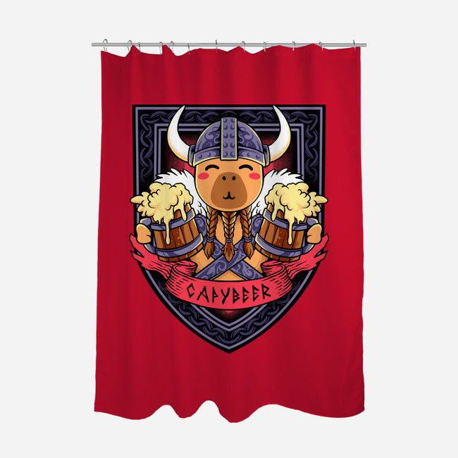 Capybeer-None-Polyester-Shower Curtain-spoilerinc