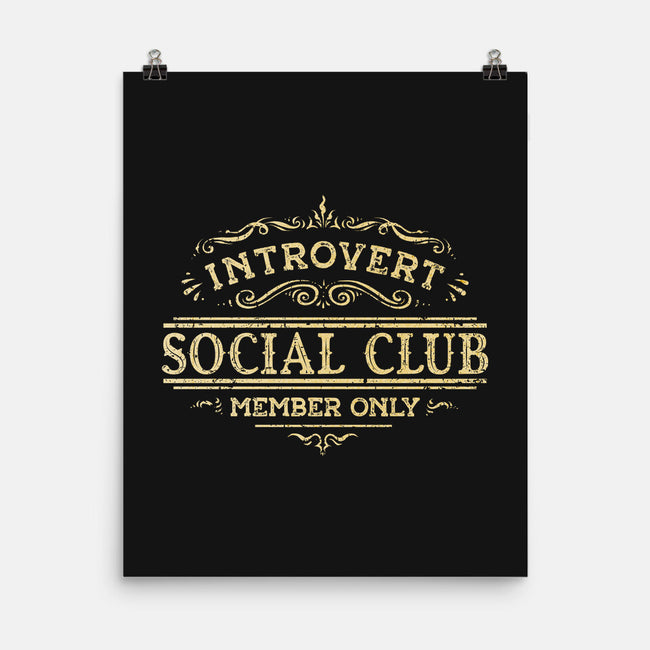 Introvert Social Club-None-Matte-Poster-kg07