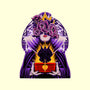Dark Queen Flower Face-None-Drawstring-Bag-rmatix