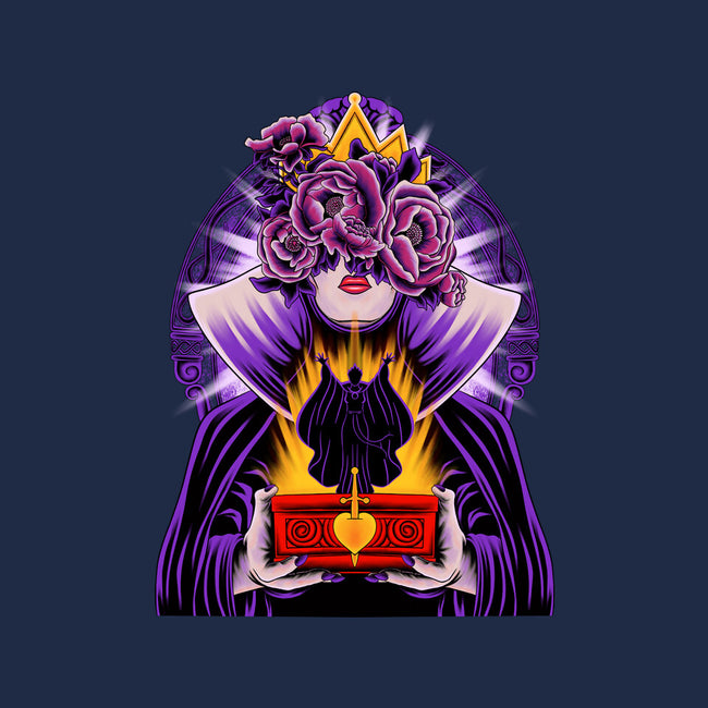 Dark Queen Flower Face-None-Drawstring-Bag-rmatix