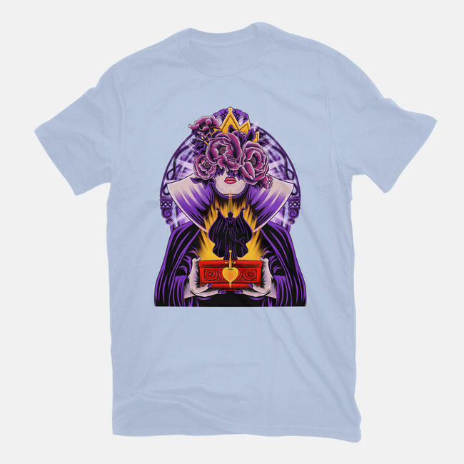 Dark Queen Flower Face-Unisex-Basic-Tee-rmatix