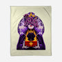 Dark Queen Flower Face-None-Fleece-Blanket-rmatix