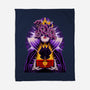 Dark Queen Flower Face-None-Fleece-Blanket-rmatix