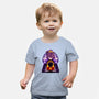 Dark Queen Flower Face-Baby-Basic-Tee-rmatix