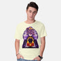 Dark Queen Flower Face-Mens-Basic-Tee-rmatix