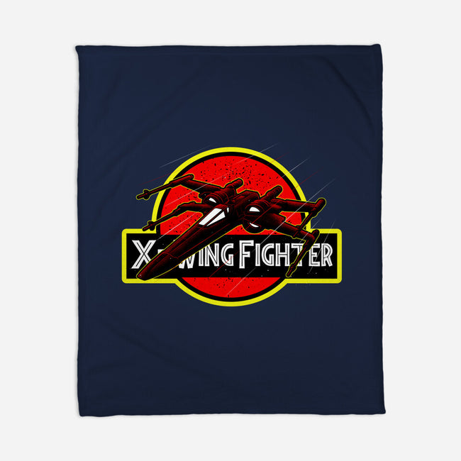 X-Wing Park-None-Fleece-Blanket-Astrobot Invention