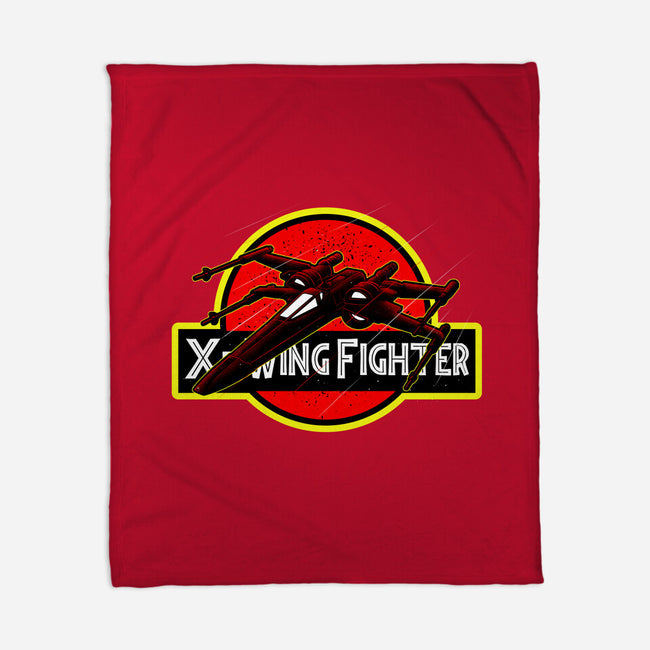 X-Wing Park-None-Fleece-Blanket-Astrobot Invention