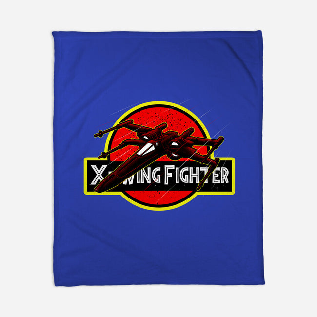 X-Wing Park-None-Fleece-Blanket-Astrobot Invention