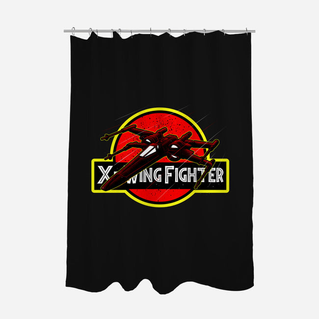 X-Wing Park-None-Polyester-Shower Curtain-Astrobot Invention