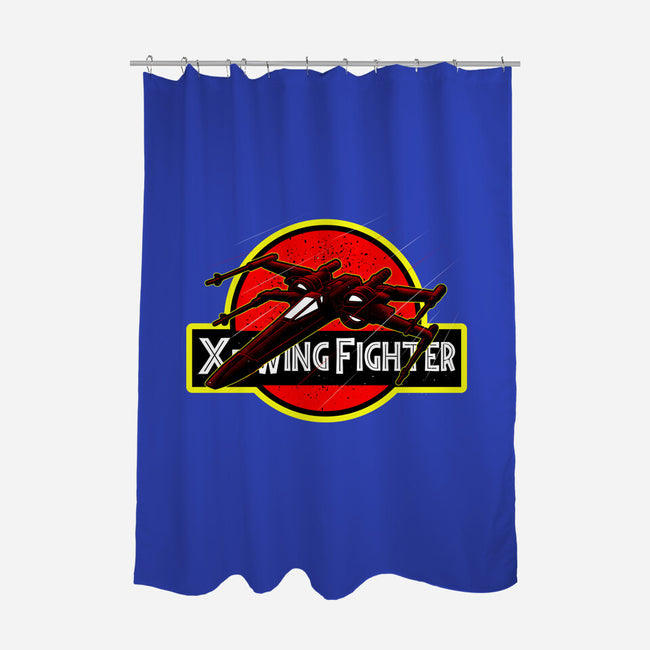 X-Wing Park-None-Polyester-Shower Curtain-Astrobot Invention