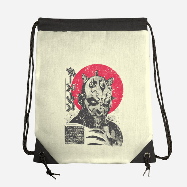 Darth Maul Sumi-e-None-Drawstring-Bag-turborat14
