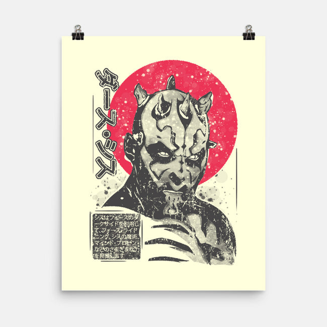 Darth Maul Sumi-e-None-Matte-Poster-turborat14