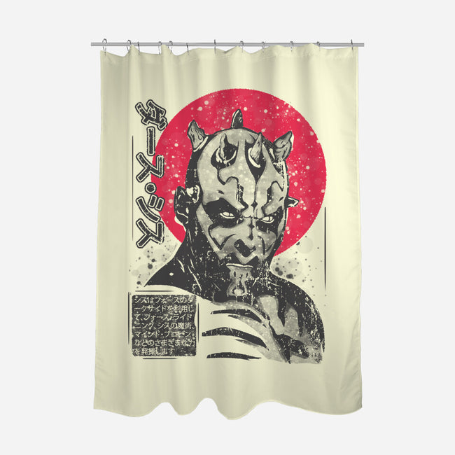 Darth Maul Sumi-e-None-Polyester-Shower Curtain-turborat14