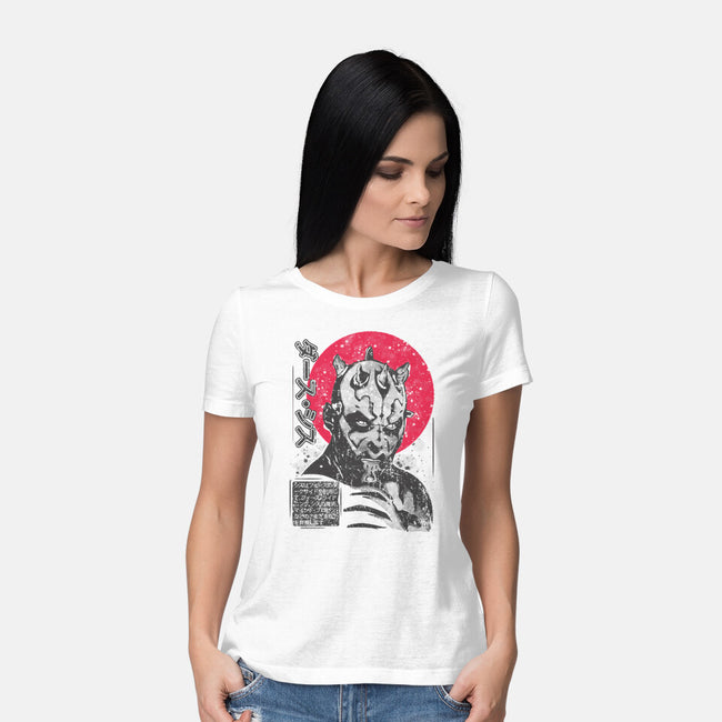 Darth Maul Sumi-e-Womens-Basic-Tee-turborat14