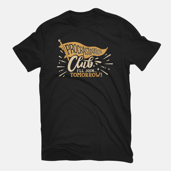 Procrastination Club-Mens-Basic-Tee-Estudio Horta