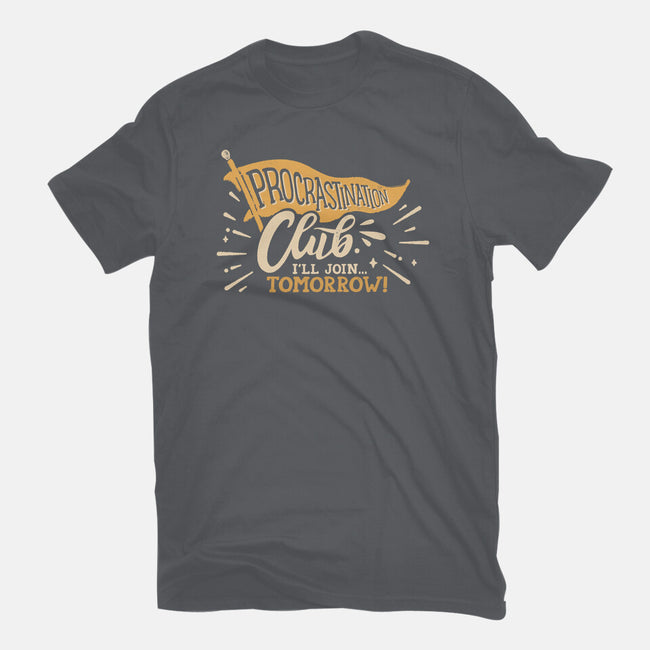 Procrastination Club-Mens-Basic-Tee-Estudio Horta
