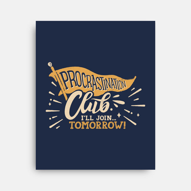 Procrastination Club-None-Stretched-Canvas-Estudio Horta