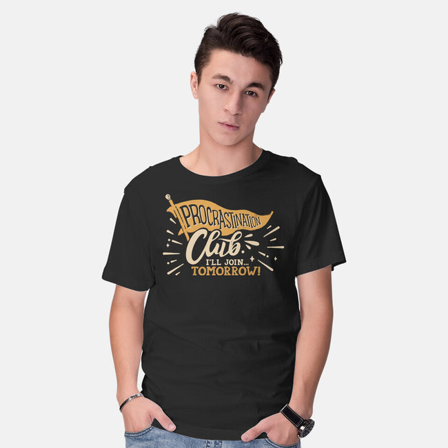Procrastination Club-Mens-Basic-Tee-Estudio Horta