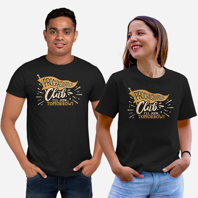 Procrastination Club-Unisex-Basic-Tee-Estudio Horta