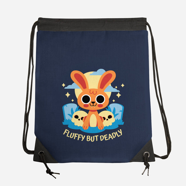 Fluffy But Deadly-None-Drawstring-Bag-FunkVampire