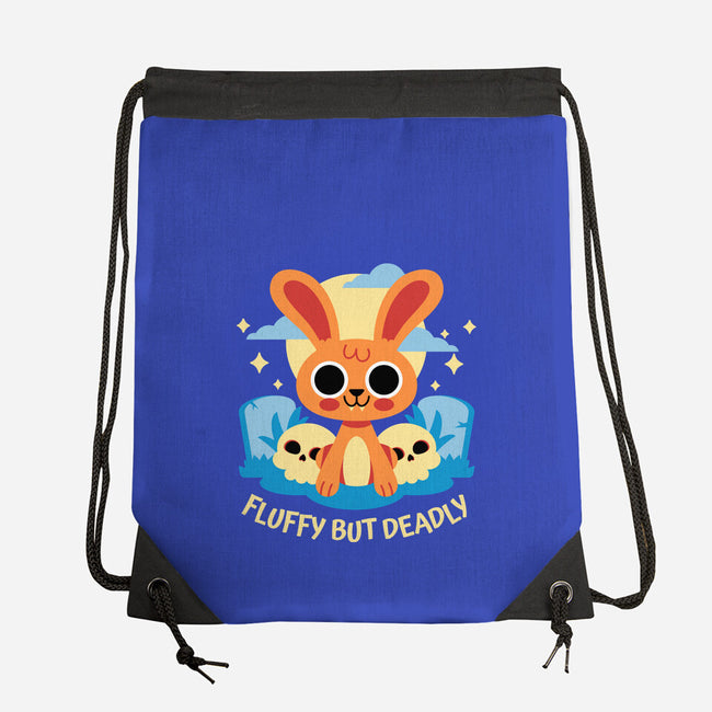 Fluffy But Deadly-None-Drawstring-Bag-FunkVampire