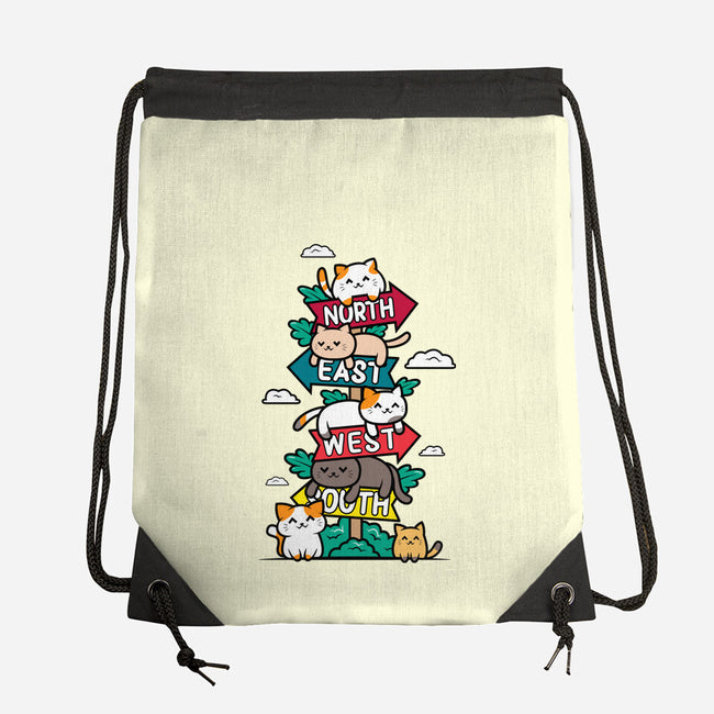 Travel Arrow Cats-None-Drawstring-Bag-krisren28