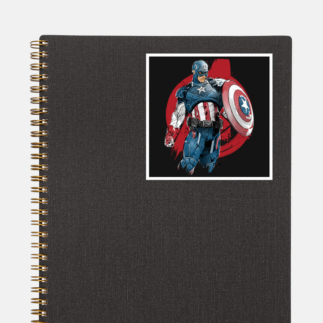 The First Avenger-None-Glossy-Sticker-DrMonekers
