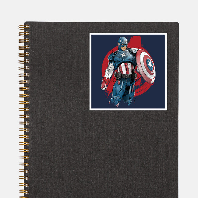 The First Avenger-None-Glossy-Sticker-DrMonekers