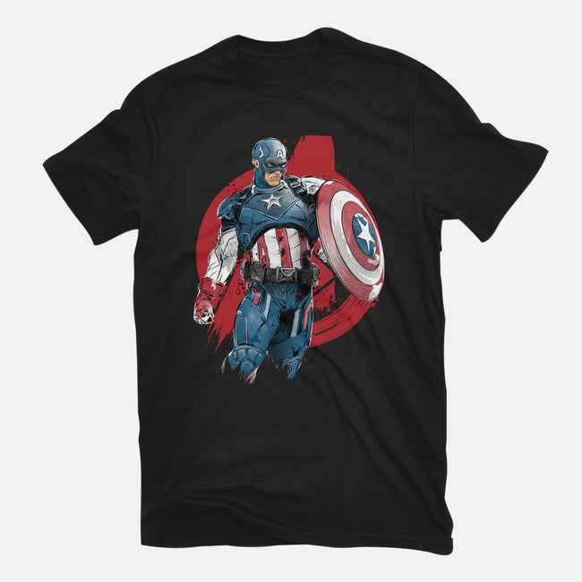 The First Avenger-Mens-Basic-Tee-DrMonekers