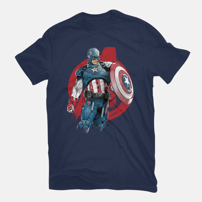 The First Avenger-Mens-Basic-Tee-DrMonekers