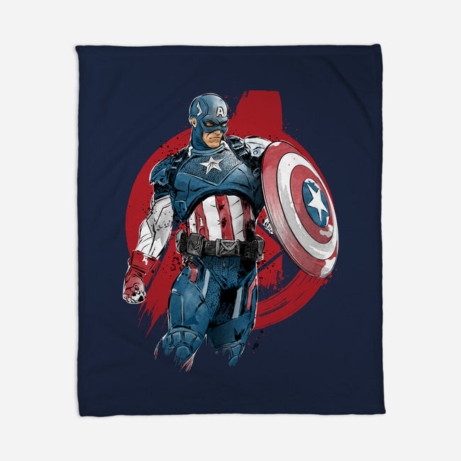 The First Avenger-None-Fleece-Blanket-DrMonekers