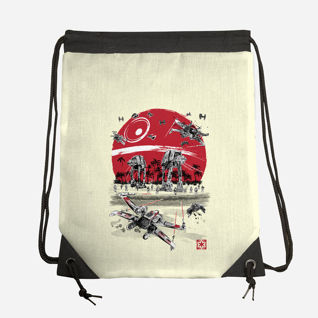 Battle On The Beach-None-Drawstring-Bag-DrMonekers