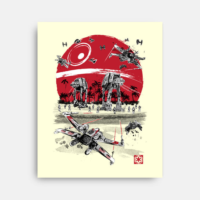 Battle On The Beach-None-Stretched-Canvas-DrMonekers