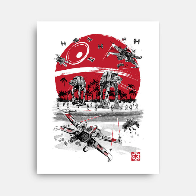 Battle On The Beach-None-Stretched-Canvas-DrMonekers