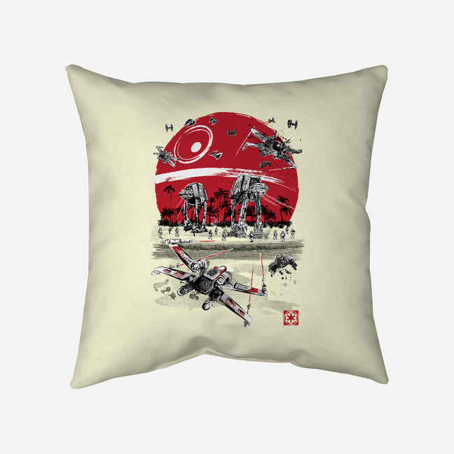 Battle On The Beach-None-Removable Cover w Insert-Throw Pillow-DrMonekers