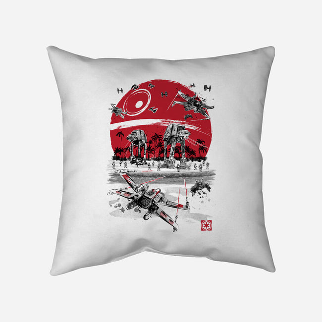 Battle On The Beach-None-Removable Cover w Insert-Throw Pillow-DrMonekers