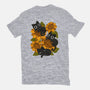 Sunflowers And Black Kitties-Womens-Basic-Tee-ricolaa