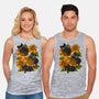 Sunflowers And Black Kitties-Unisex-Basic-Tank-ricolaa