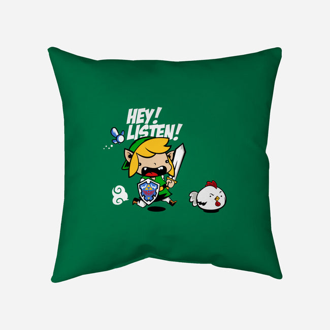 Listen-None-Removable Cover w Insert-Throw Pillow-demonigote