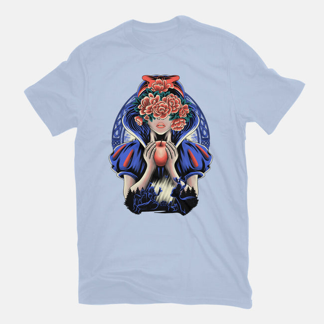 Snow Princess Flower Face-Mens-Basic-Tee-rmatix